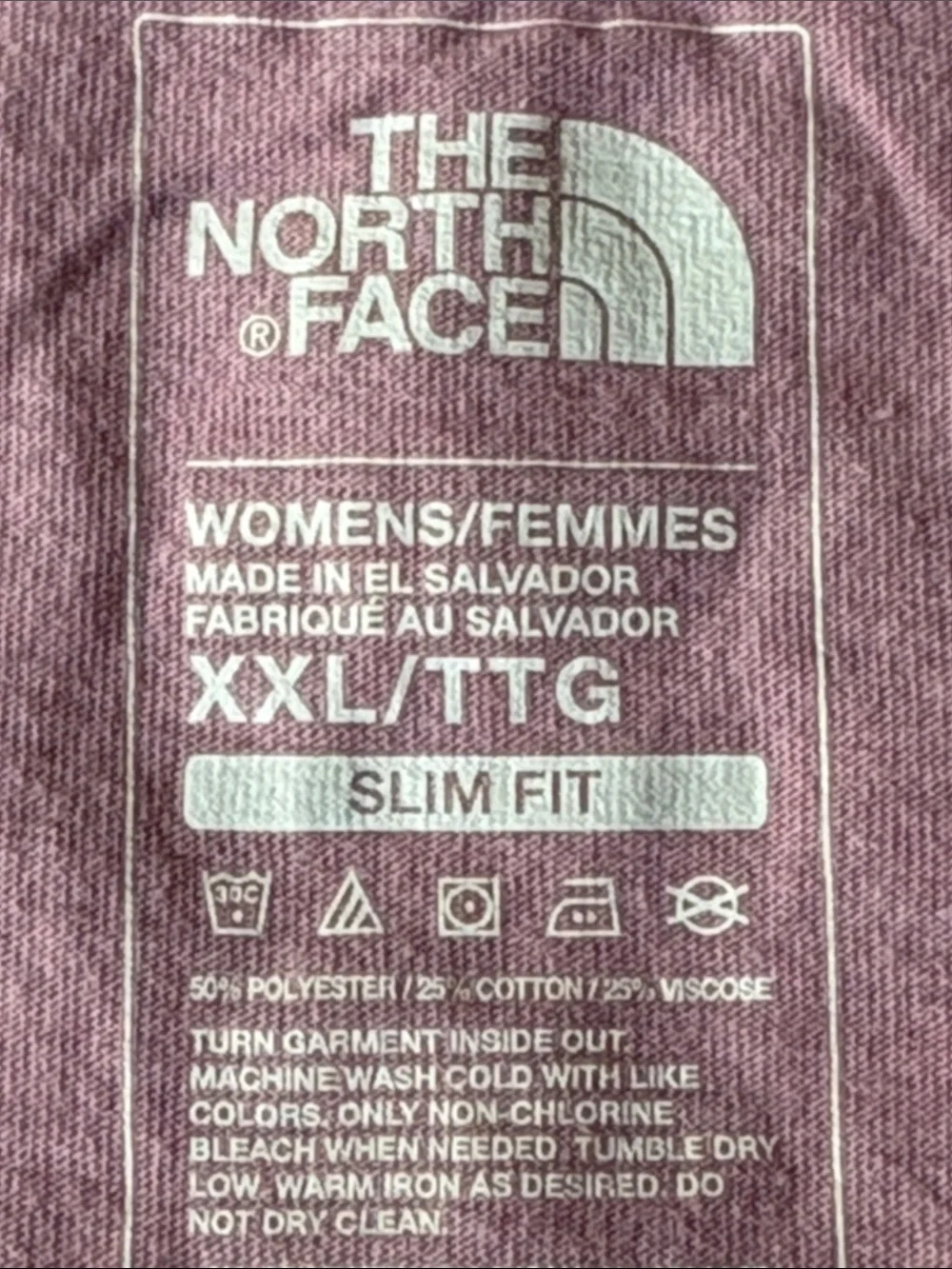 The North Face Women's V-Neck 'Current Mood' Tee Mauve Pink size XXL - Picture 5 of 7